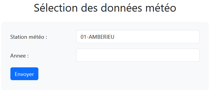 Export de fichiers météo